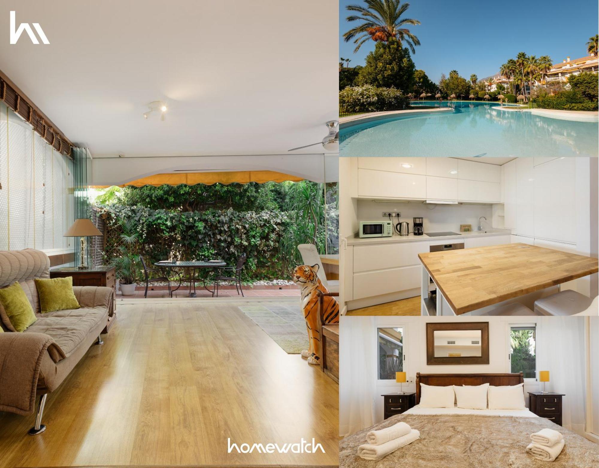 Ground Floor Holiday Apartment With Terrace And Pool In Puerto Banus, Marbella Exterior foto